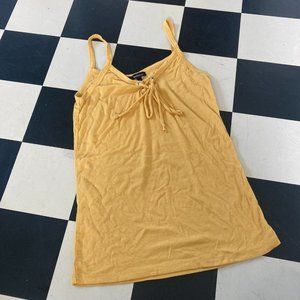 Yellow Tie-Up Tank Top